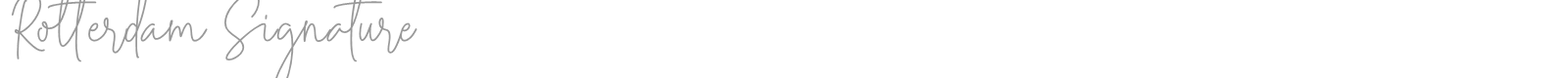 Rotterdam Signature font preview